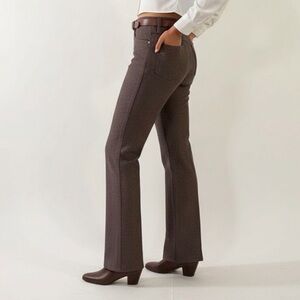 Vintage 1980’s Wrangler Textured Brown Wide Leg Trousers - Waist 16